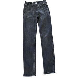 Abercombie Kids Girl's Black Gray Mid Rise Pull On Jean Legging Size 10